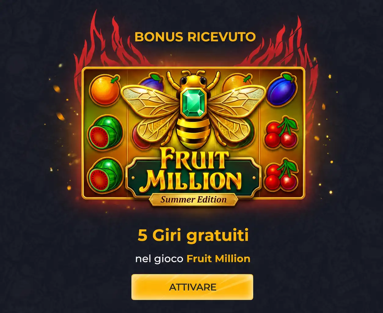 Bonus senza deposito ricevuto